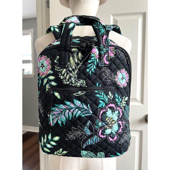 VERA BRADLEY Island Garden Classic Cotton Quilted Mini Backpack Bag NWOT main image 7